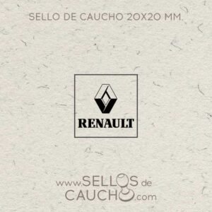 Sellos personalizados 20x20 mm.