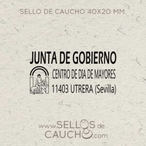 Sellos personalizados 40x20 mm.