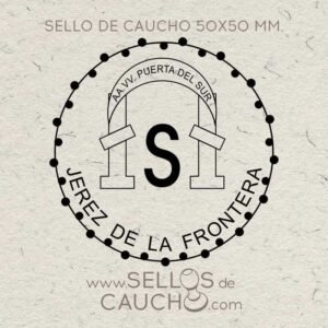 Sello de caucho redondo 45mm